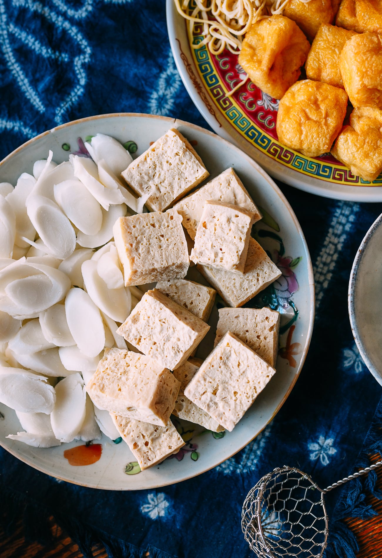 Rice cakes and frozen tofu