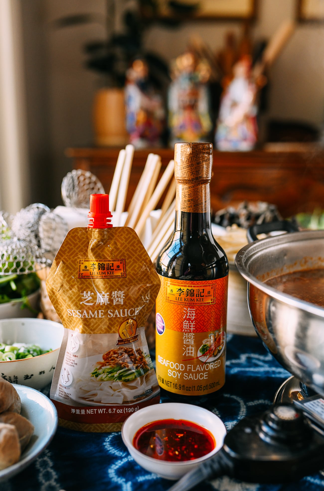 Lee Kum Kee Sesame Sauce and Seafood Flavored Soy Sauce