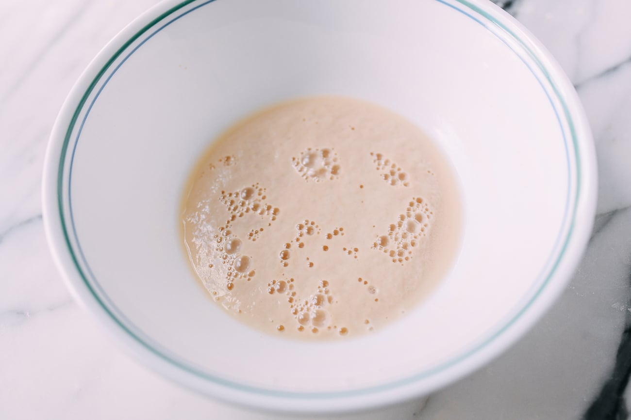 activating yeast with water and sugar