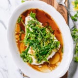 Cantonese Steamed Fish with Ginger, Scallions, and Cilantro