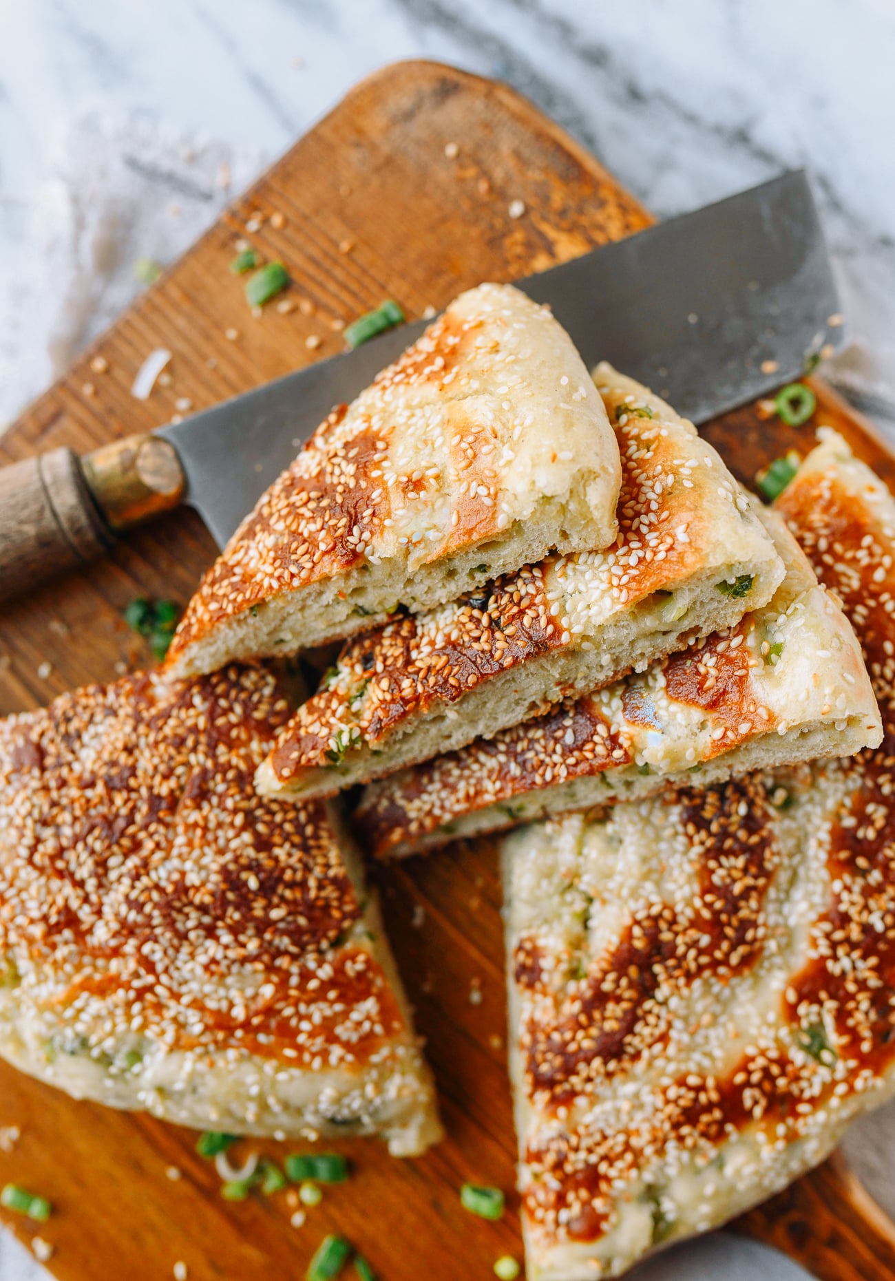 Shanghai Scallion Flatbread (Qiang Bing)