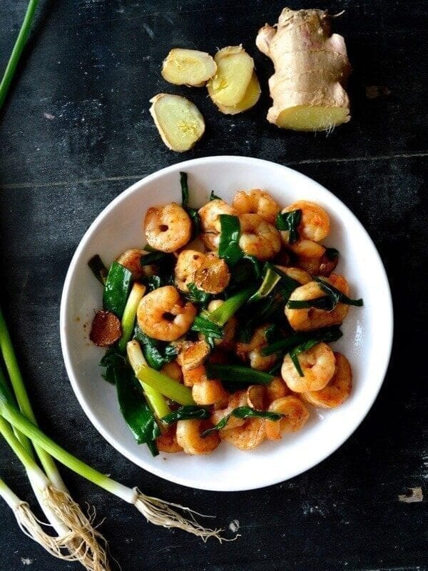 Scallion Ginger Shrimp Recipe (Redux!), by thewoksoflife.com