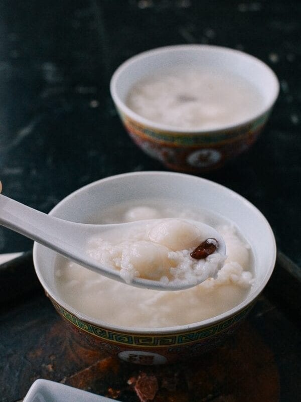 Sweet Fermented Rice (酒酿, Jiu Niang), by thewoksoflife.com