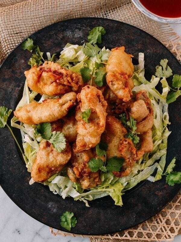Chinese Deep Fried Oysters, by thewoksoflife.com