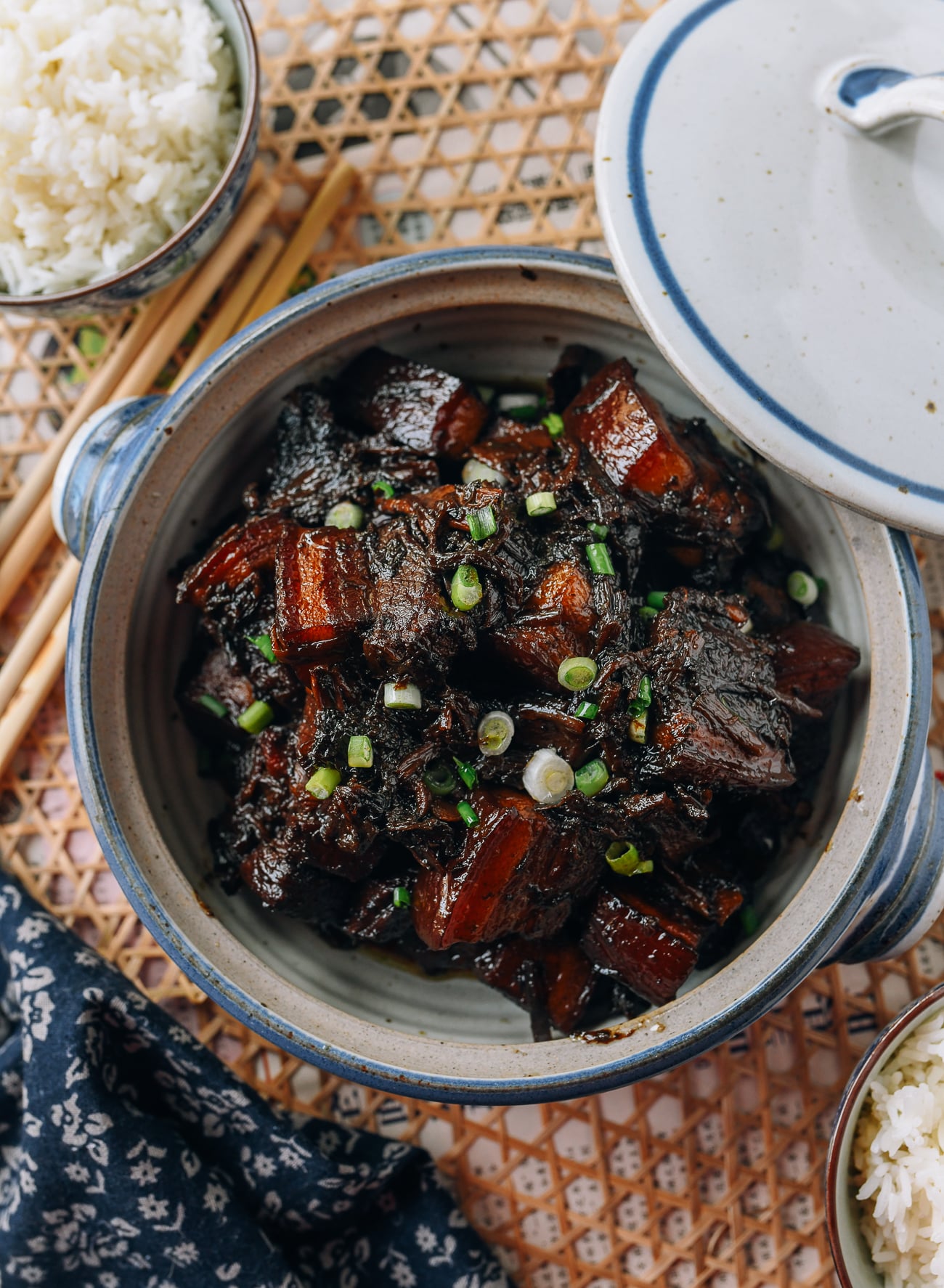 Braised Pork Belly with Meigan Cai