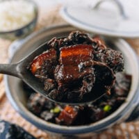 Braised Pork Belly with Meigan Cai