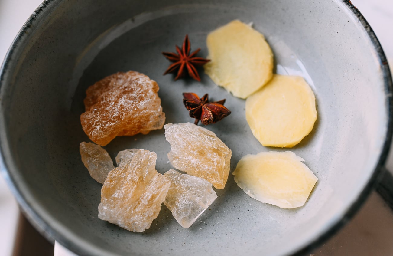 Rock Sugar, Star Anise, and Ginger