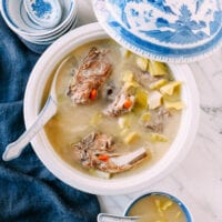 Cantonese Mustard Green Soup with Pork Bones