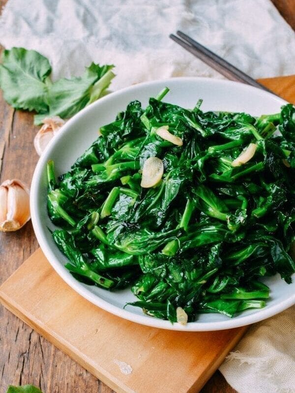 Pea Tips Stir-fry, by thewoksoflife.com