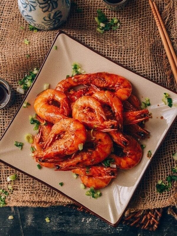 Shanghai Shrimp Stir-fry - You Bao Xia , by thewoksoflife.com