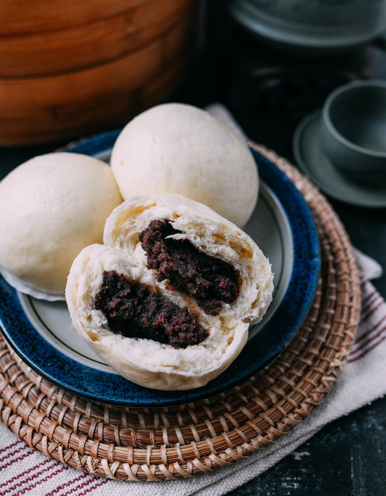 Steamed Red Bean Buns
