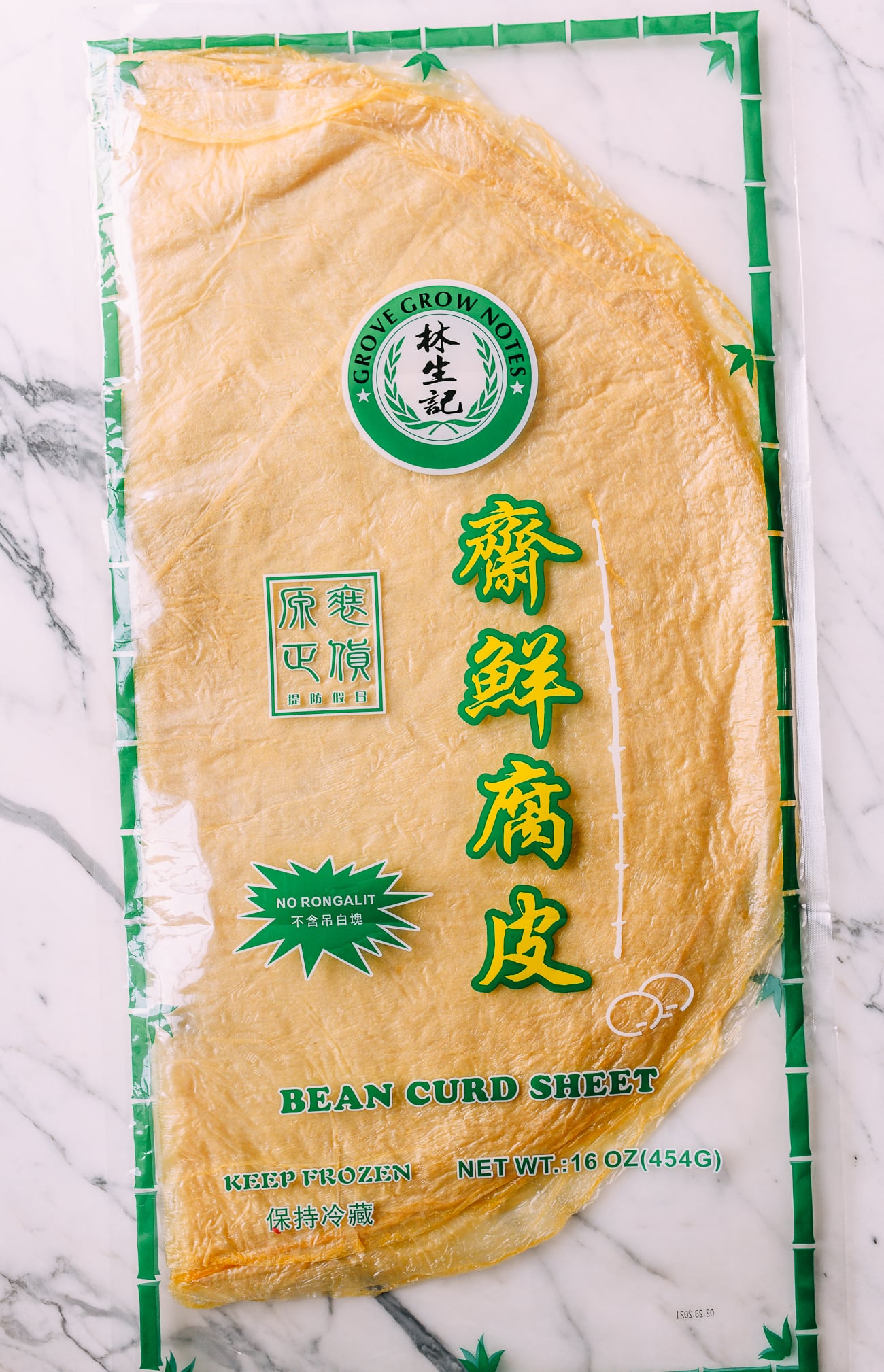 Large Bean Curd Skin Sheets in packaging