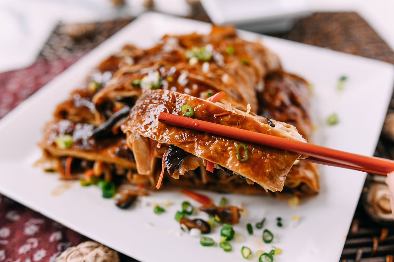 Chinese Vegetarian Duck (Bean Curd Rolls)