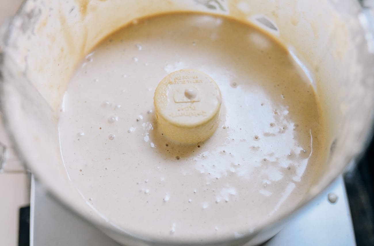 Whipped tahini mixture