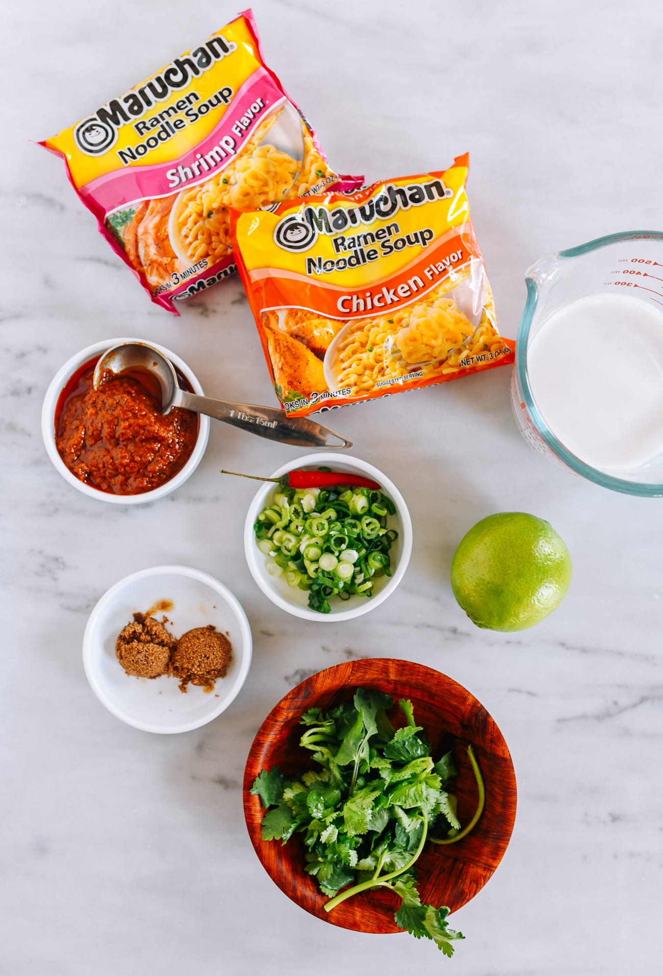 Laksa Instant Ramen Ingredients