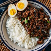 Braised Pork Meat Sauce Over Rice, thewoksoflife.com