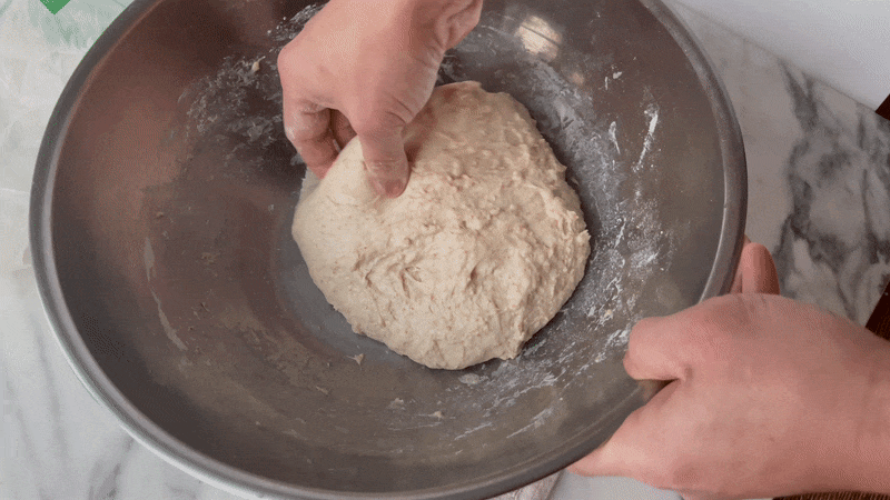 Kneading dough