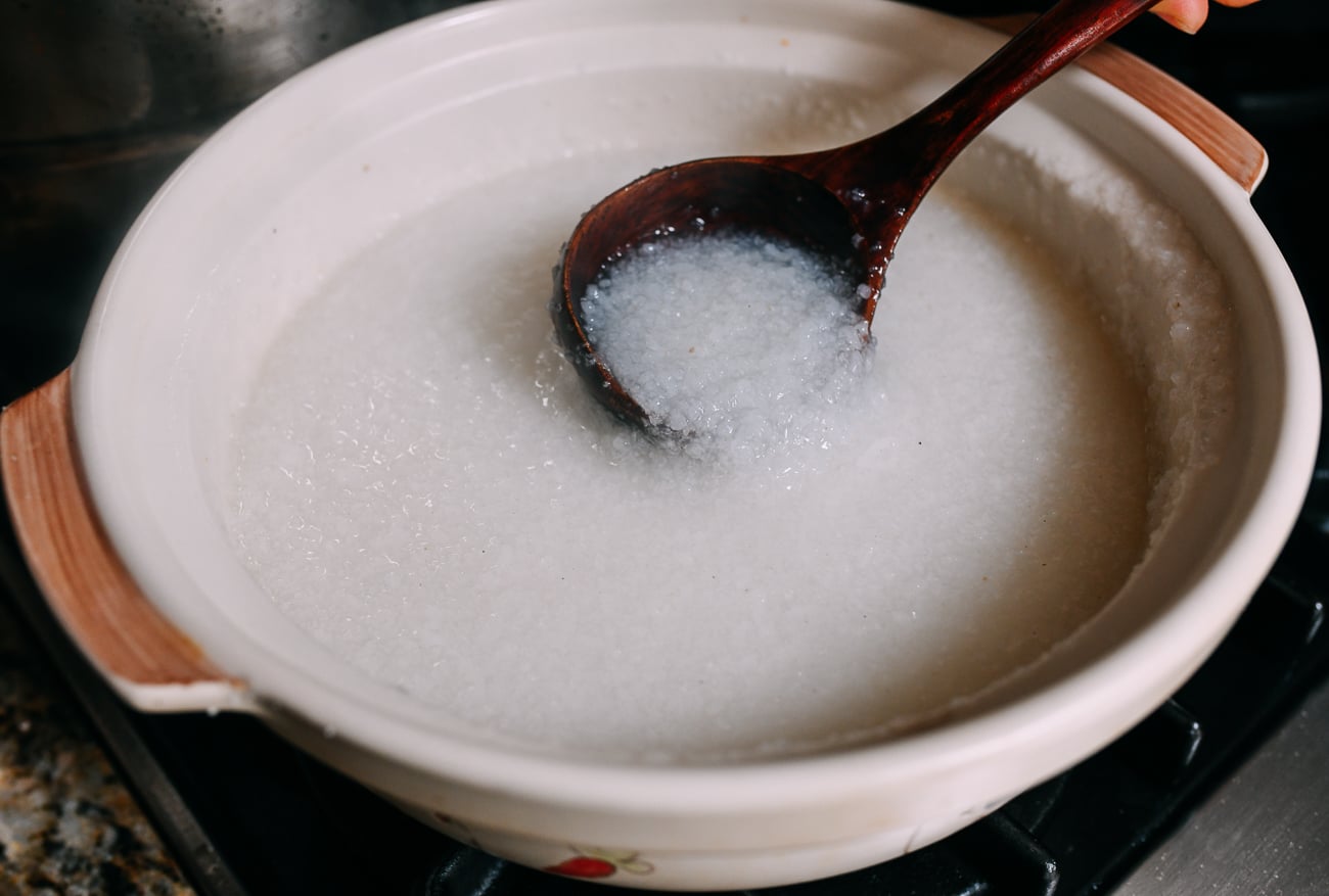 Thickening congee