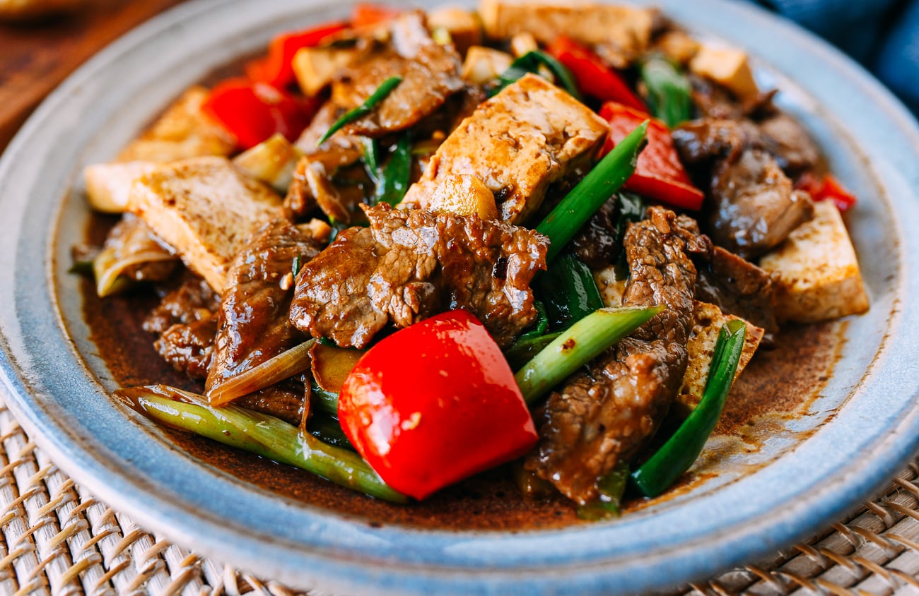Ginger Scallion Beef and Tofu