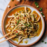 Spicy King Oyster Mushroom Salad