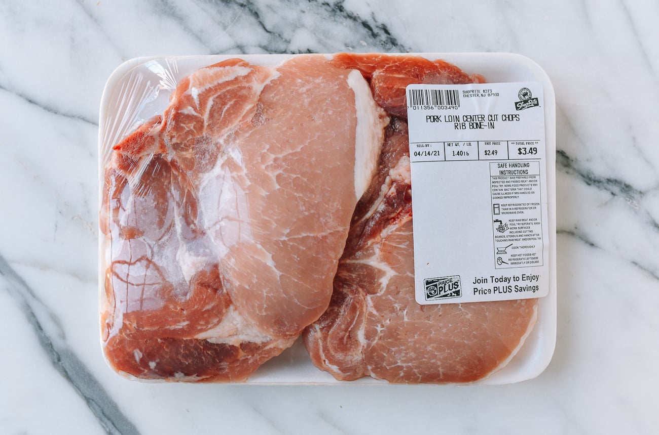 Package of pork chops