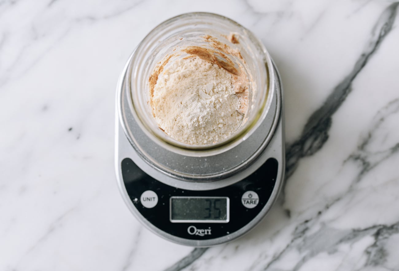 Feeding starter with extra flour