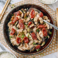 Steamed Chicken with Lap Cheong