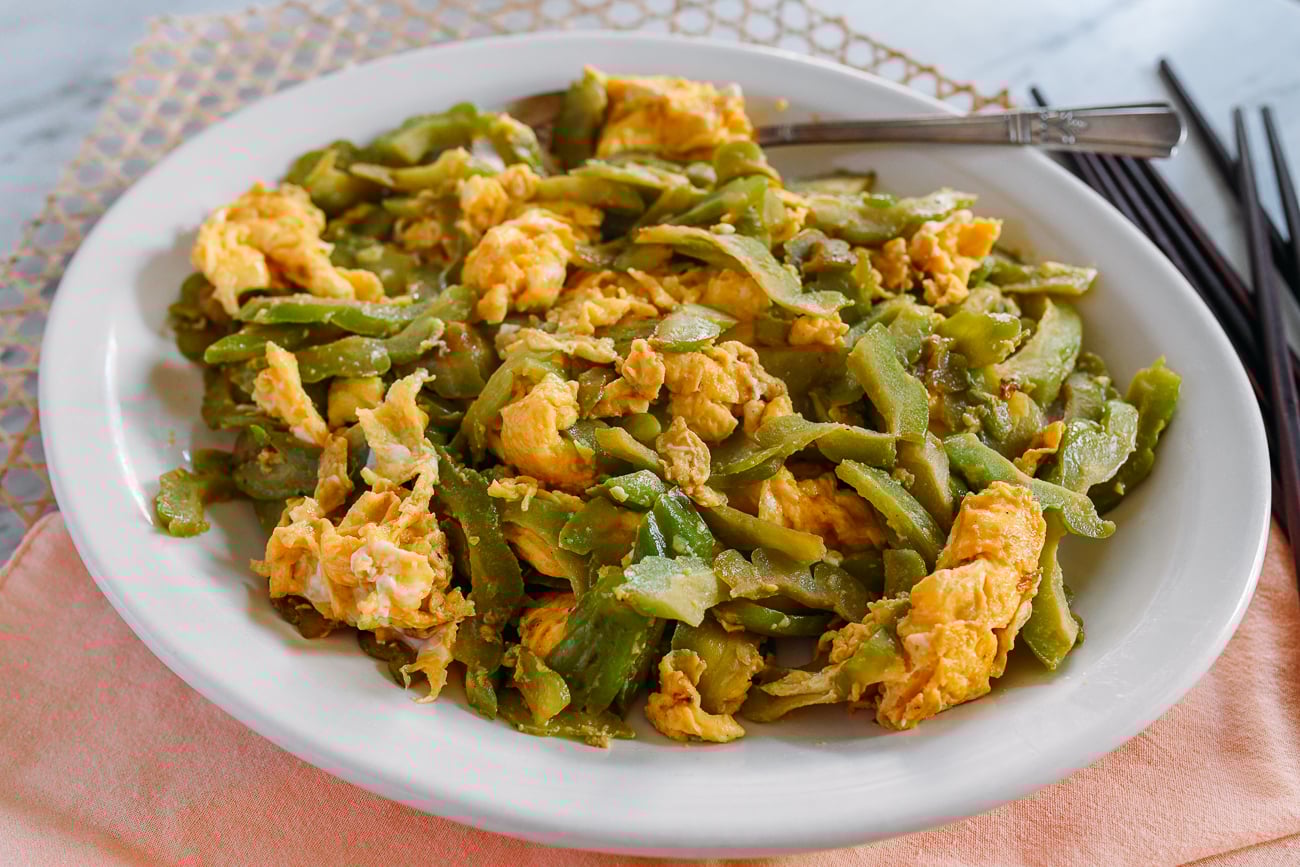 Chinese Stir-fried Bitter Melon with Eggs
