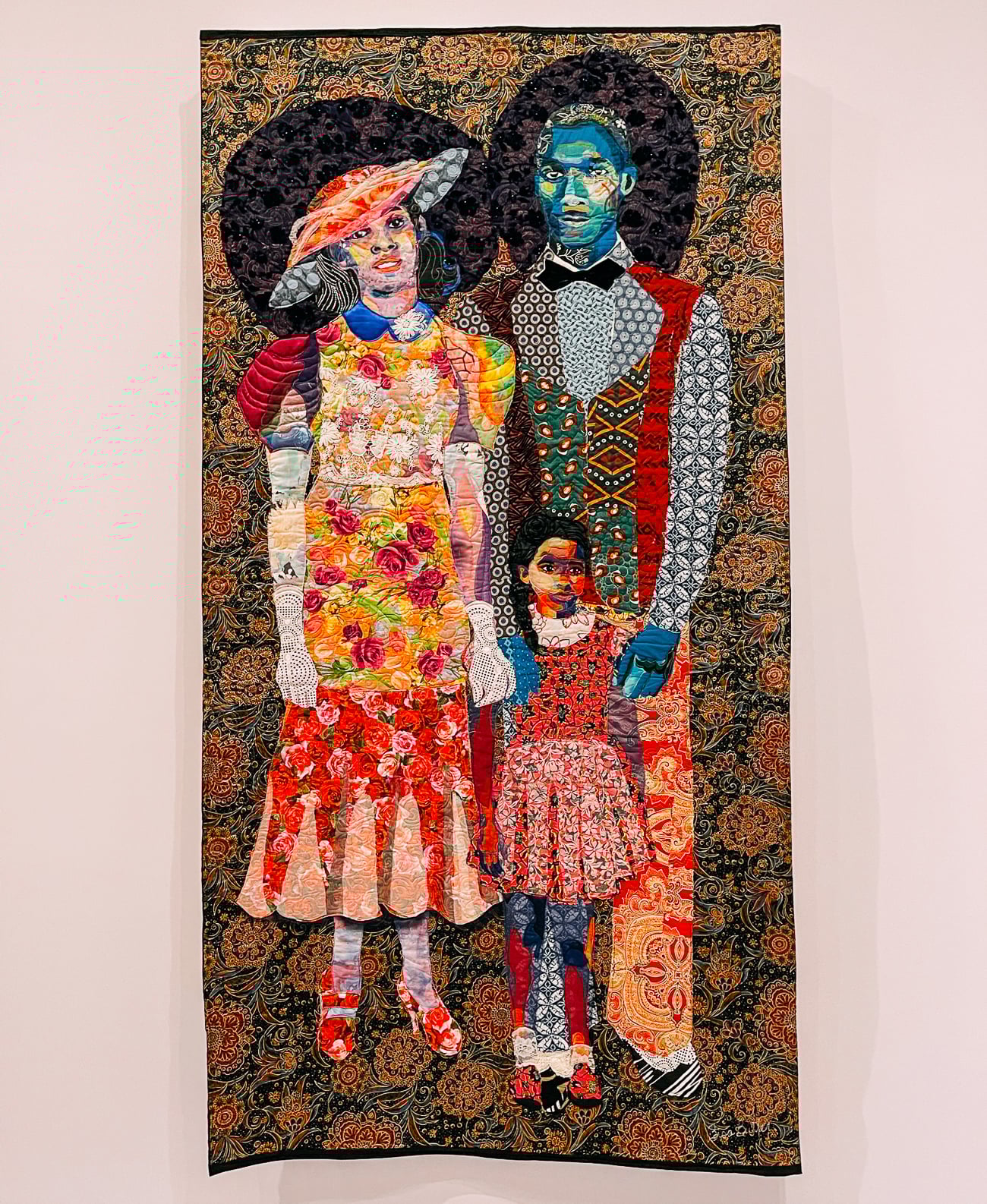 Bisa Butler Quilt Portraits on display at Art Institute of Chicago