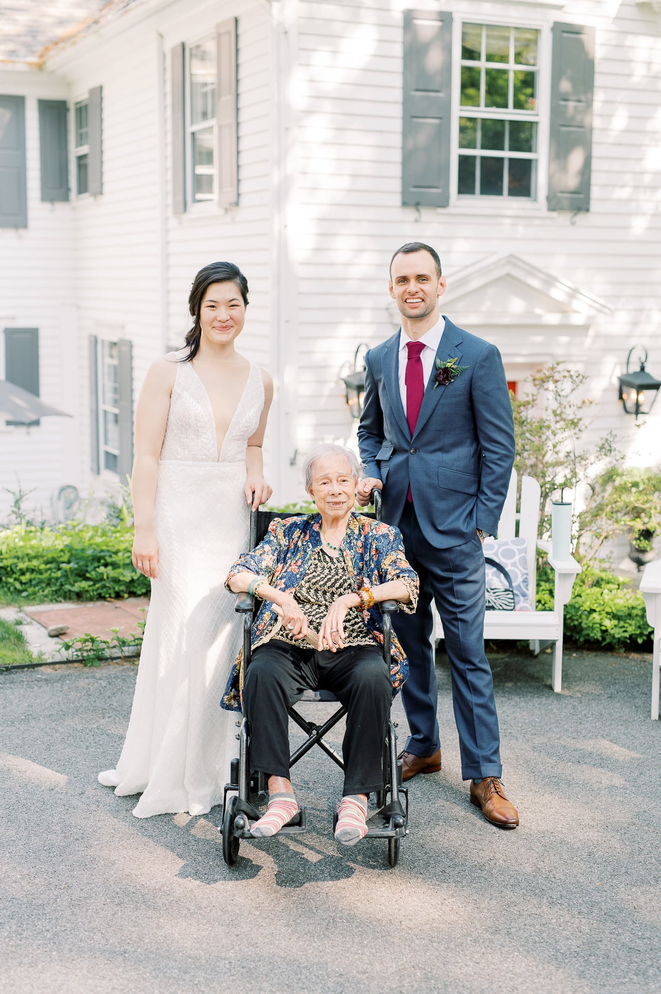 Sarah and Justin with Sarah's great grandma