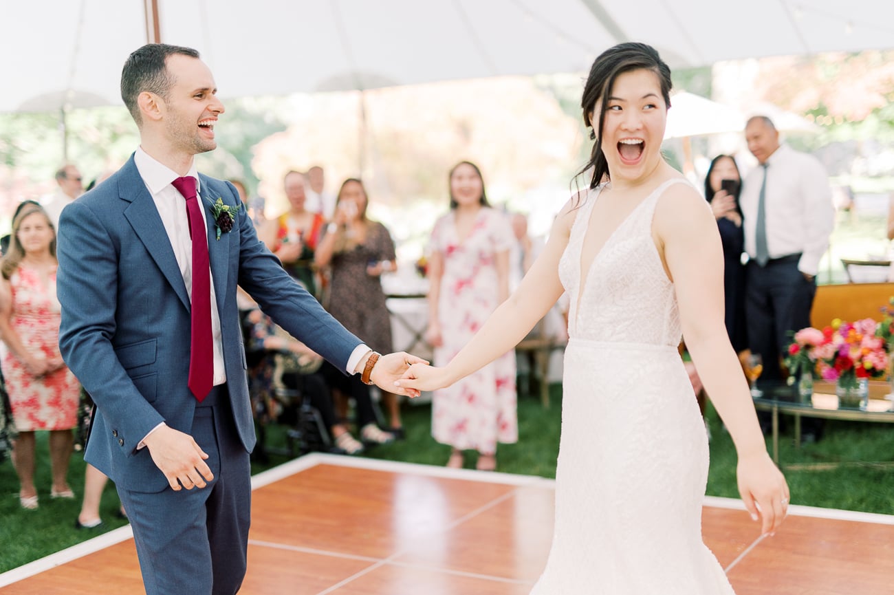 Sarah and Justin dancing