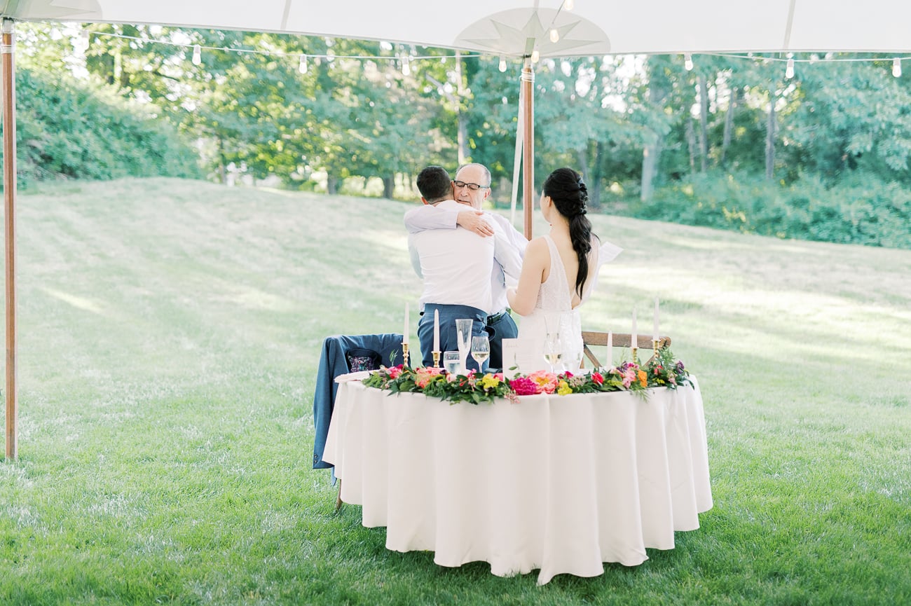 Justin's dad's speech