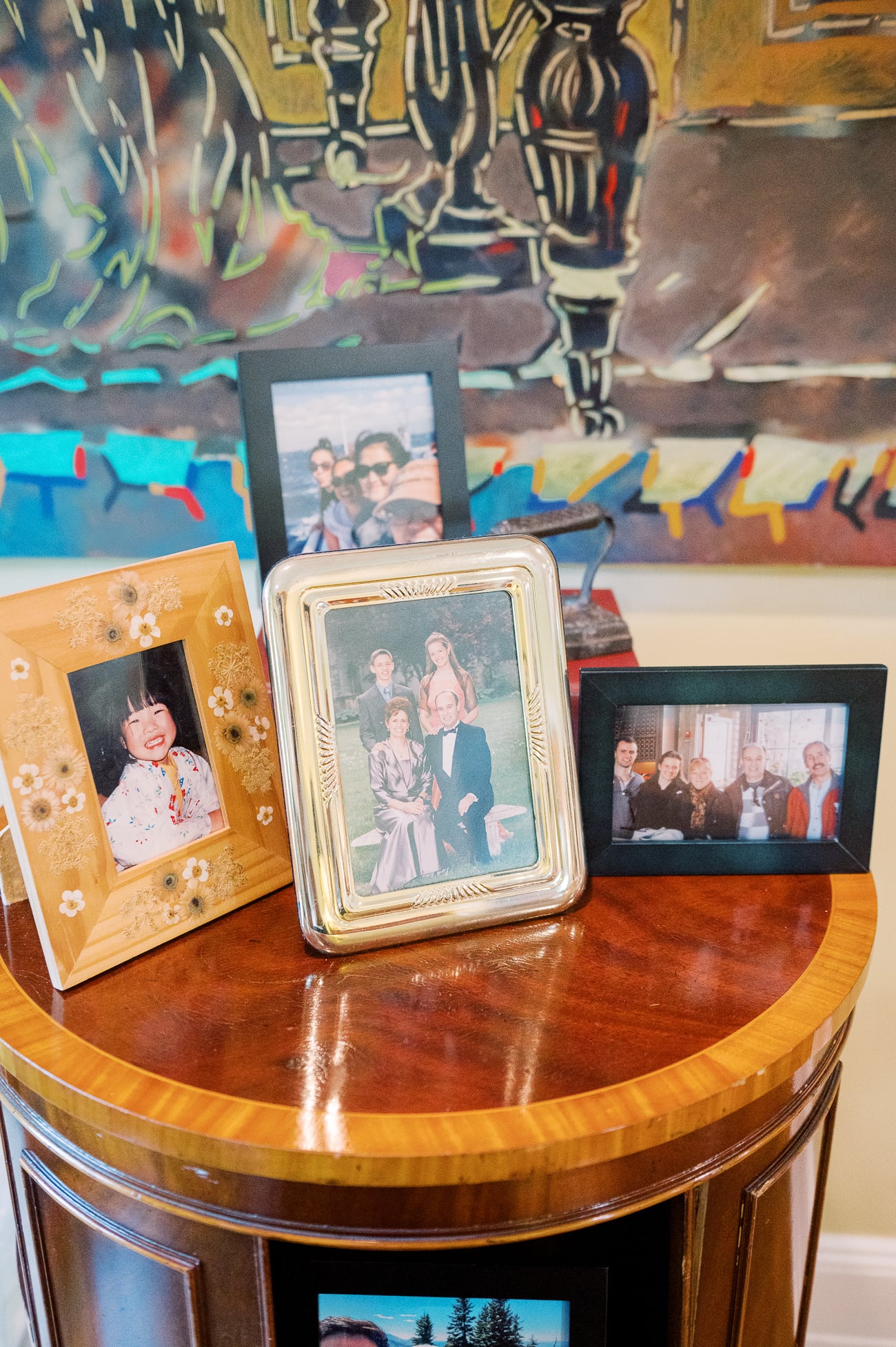 Family Photos on Table