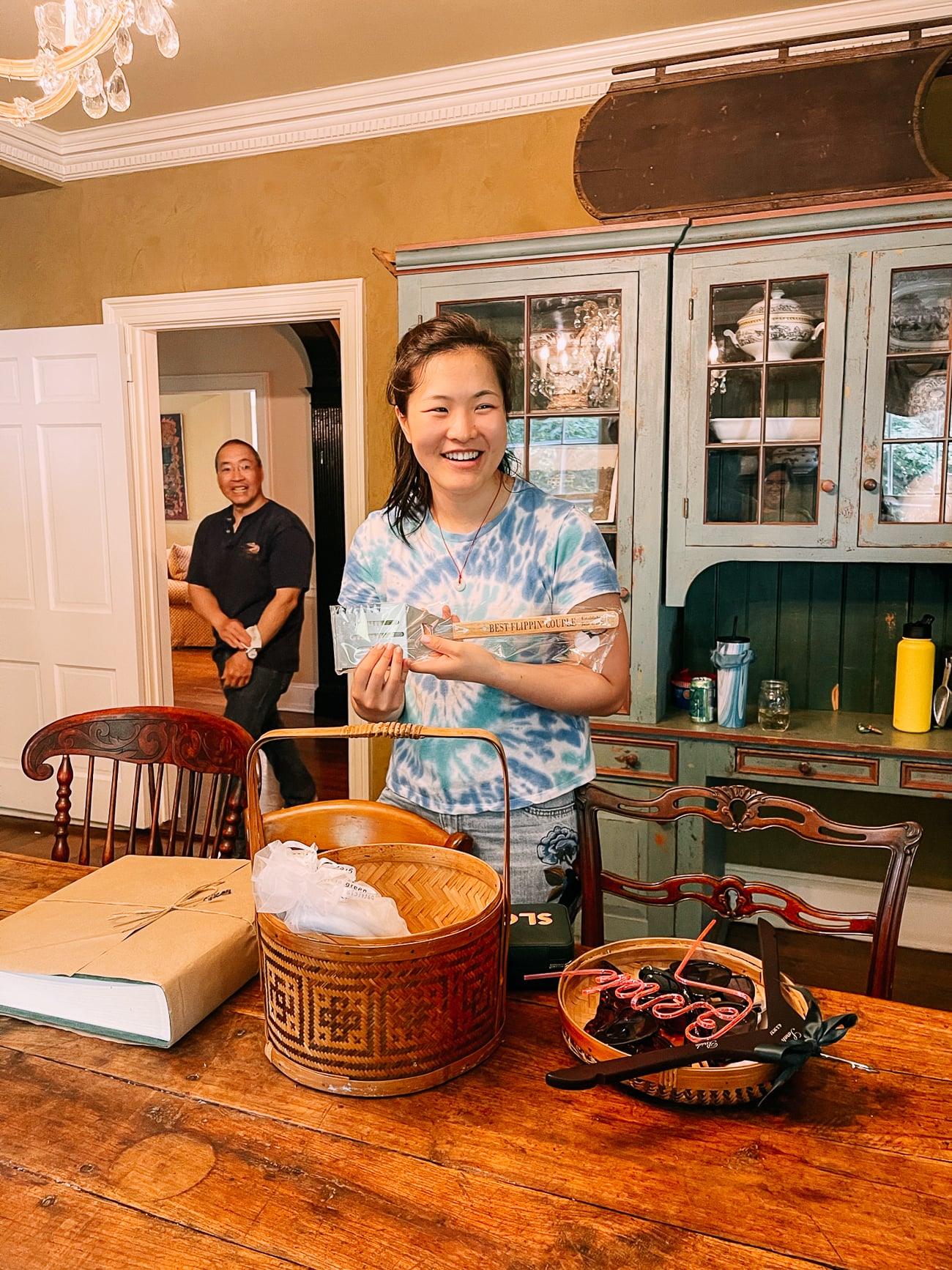 Sarah opening engagement gifts