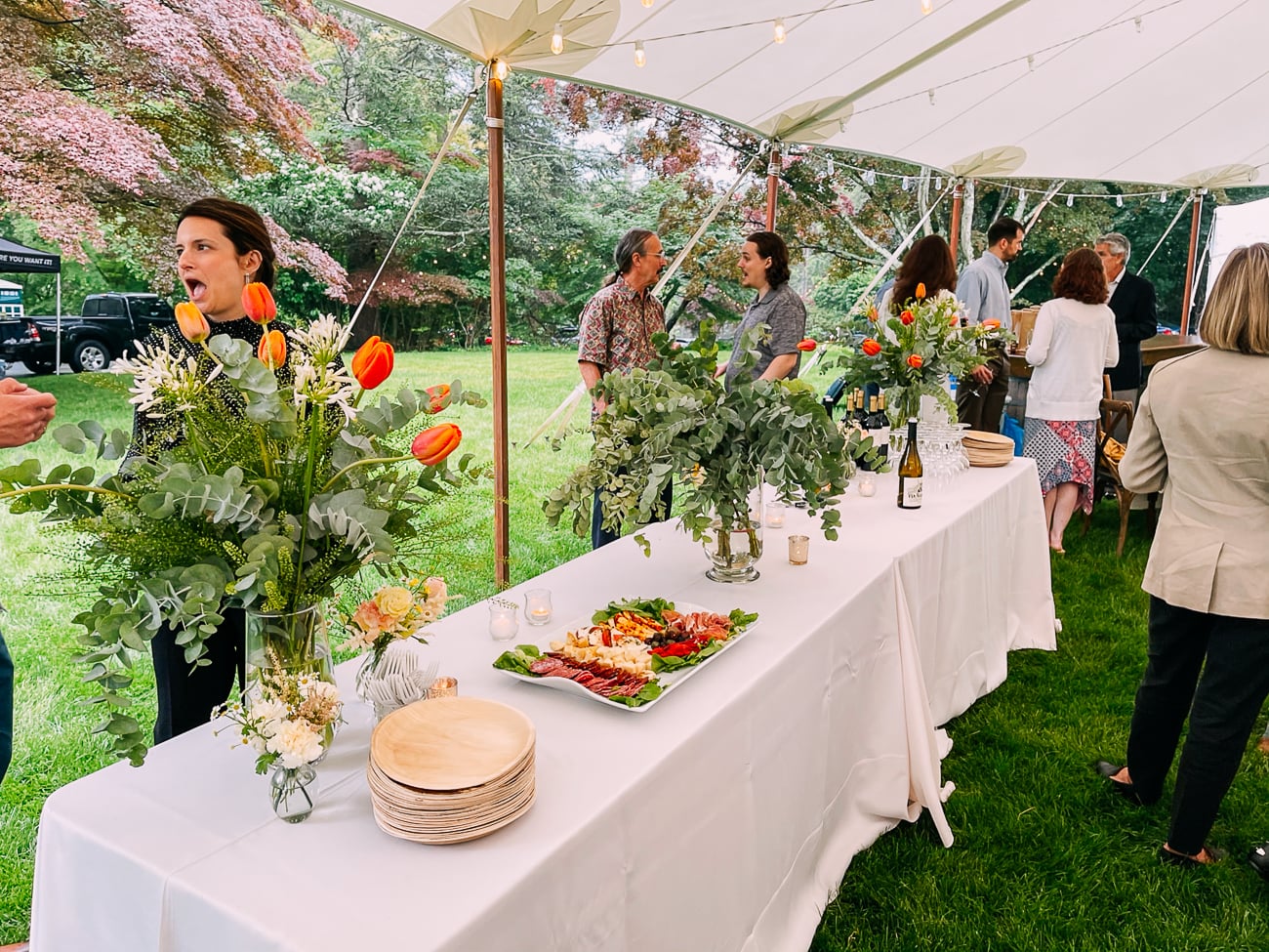 Rehearsal Dinner Buffet at Sarah and Justin's Wedding