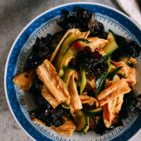 Stir-fried Cucumbers with Wood Ears and Bean Threads