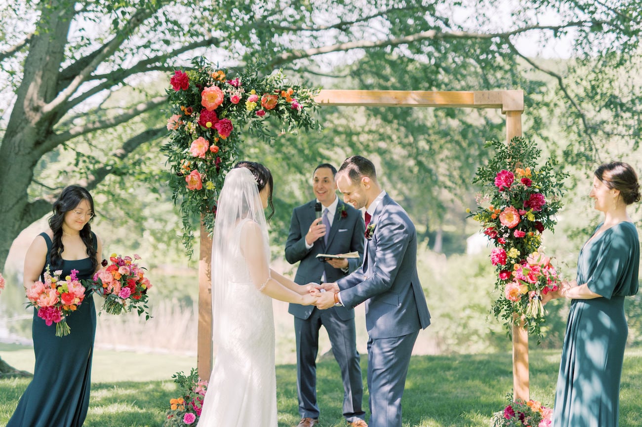 Sarah and Justin wedding ceremony