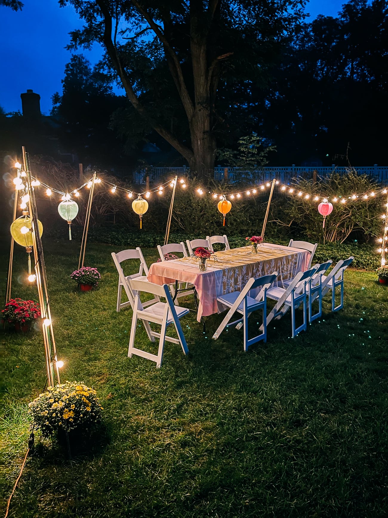Outdoor Mid-Autumn Festival Table