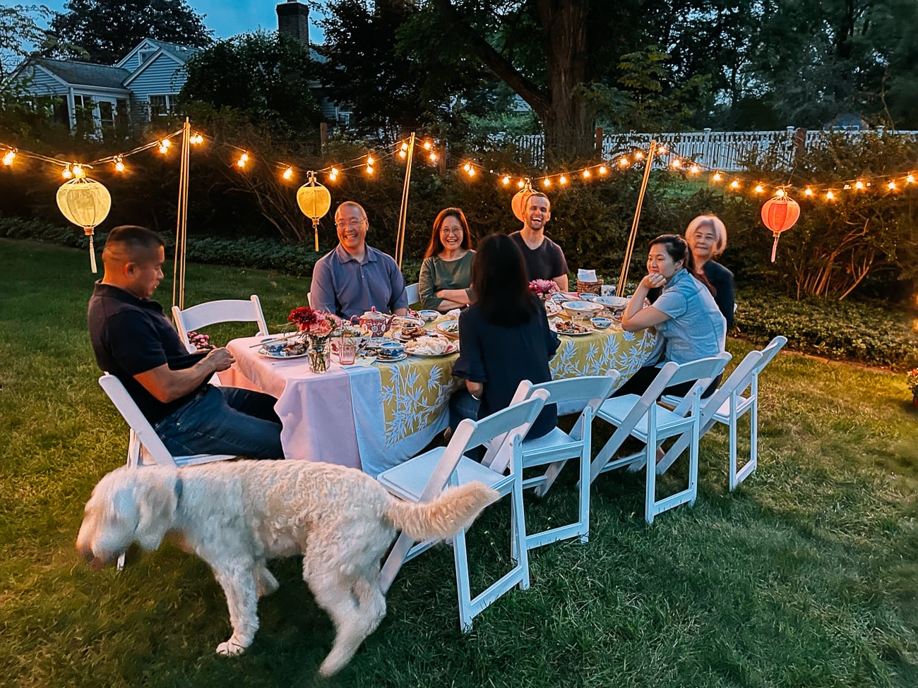 Woks of Life Family celebrating mid-autumn festival