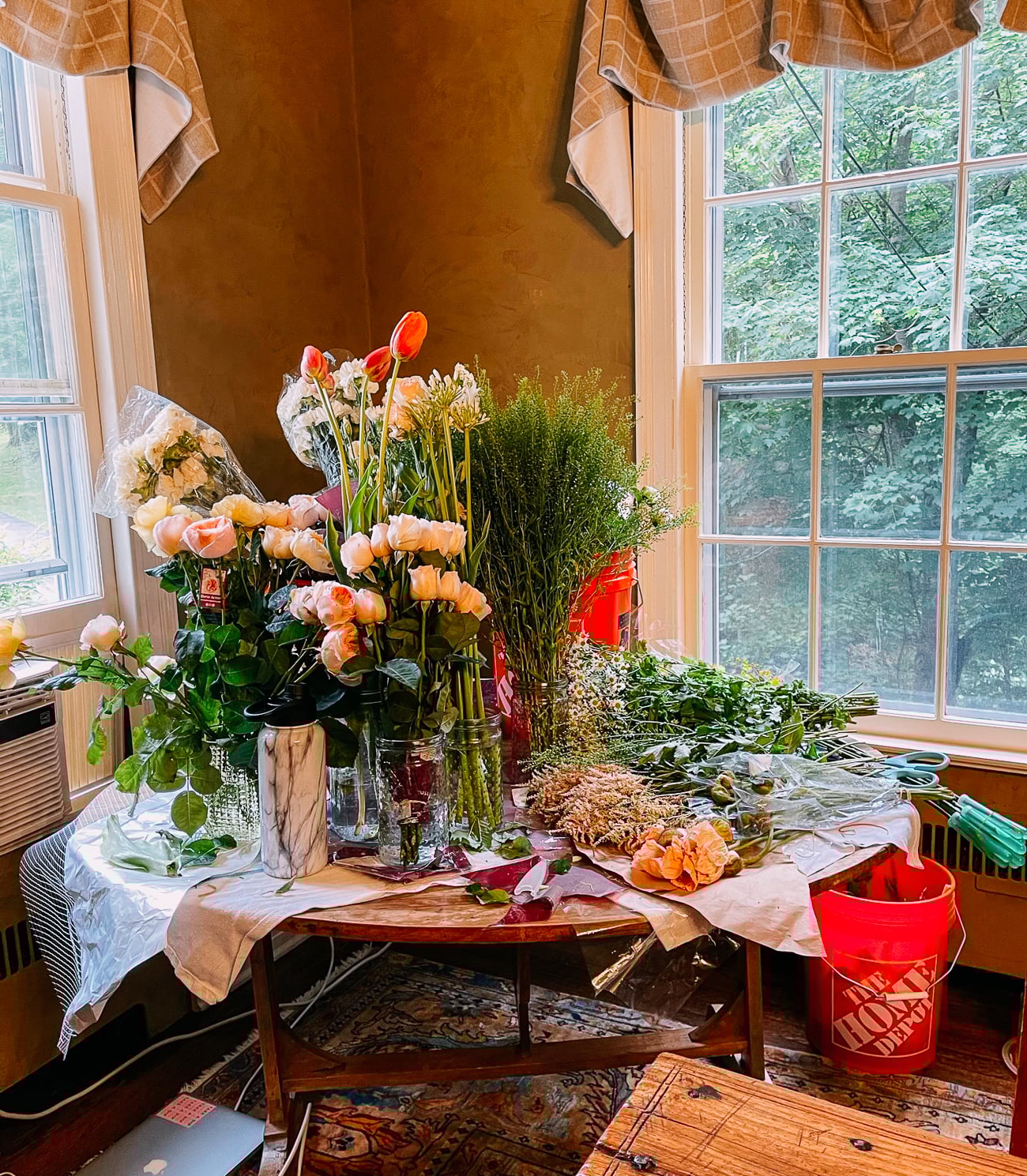 Flowers prior to arranging
