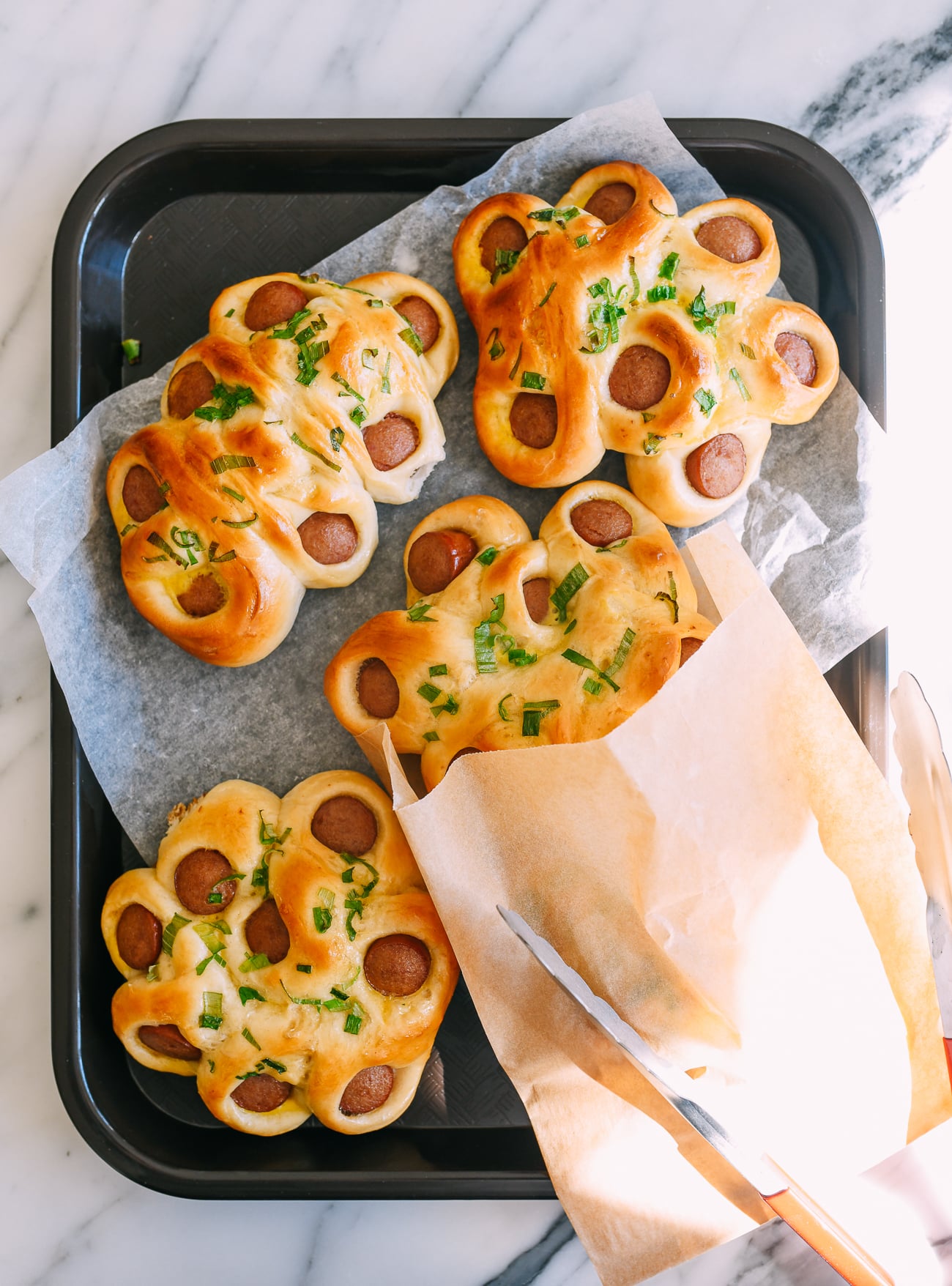Flower Hot Dog Buns