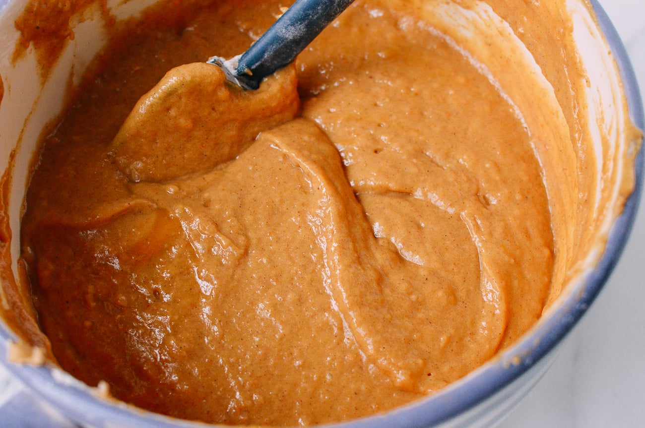 Pumpkin cake batter