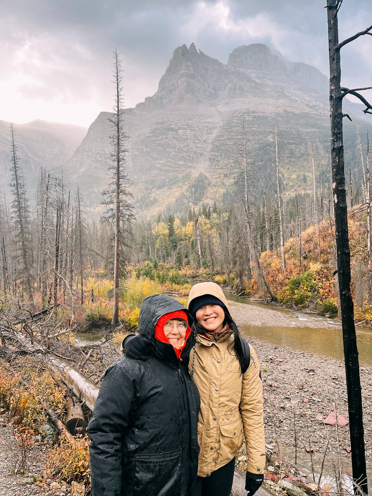 Sarah and Kaitlin hiking
