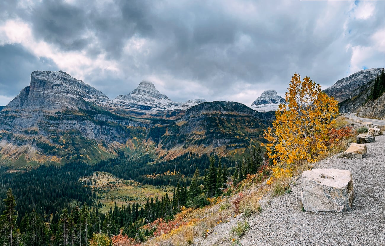 Views along going-to-the-sun-road