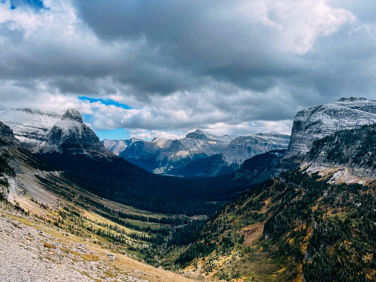 View from Logan Pass Viewpoint