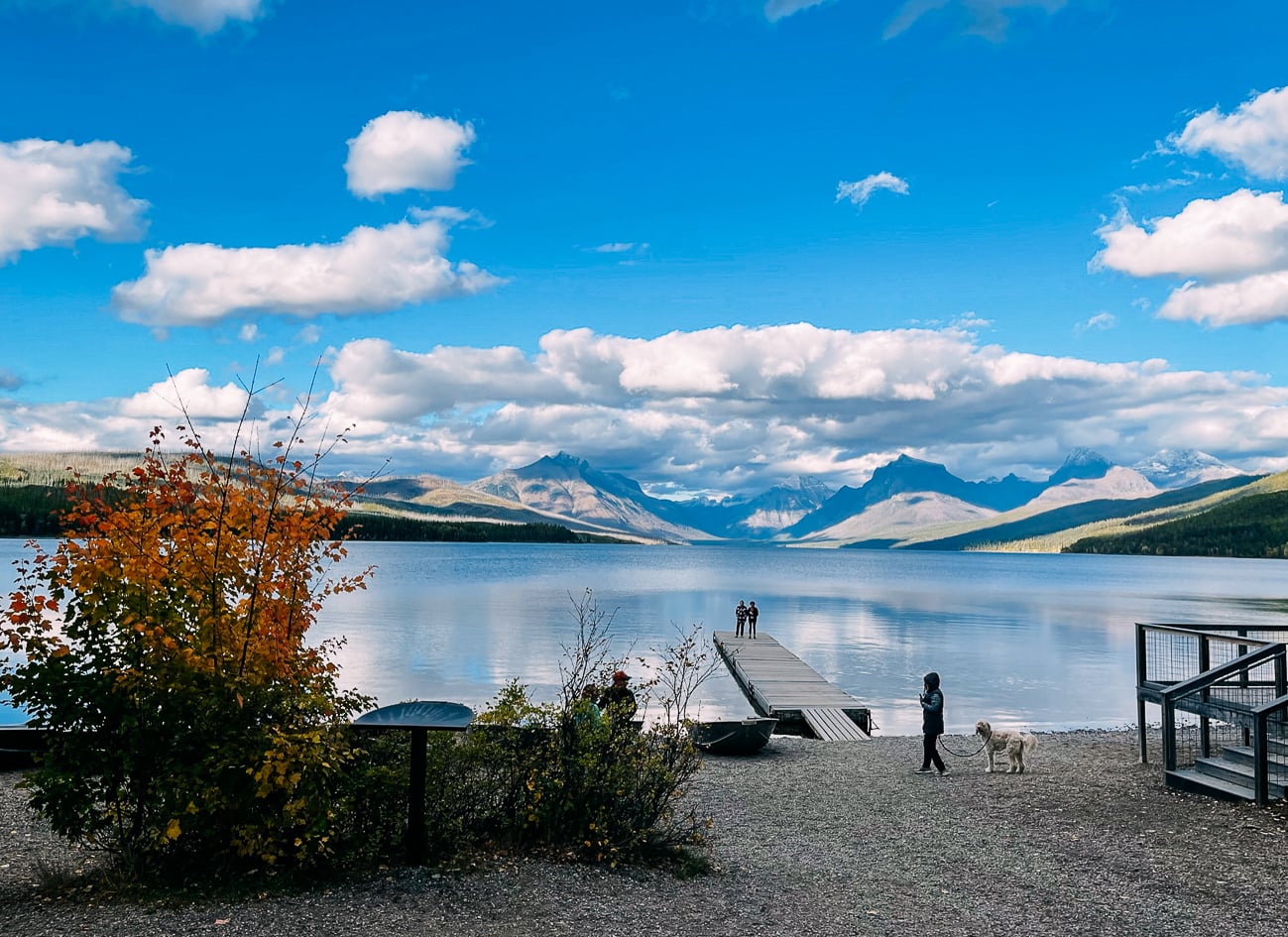 View of Lake McDonald from Apgar Village
