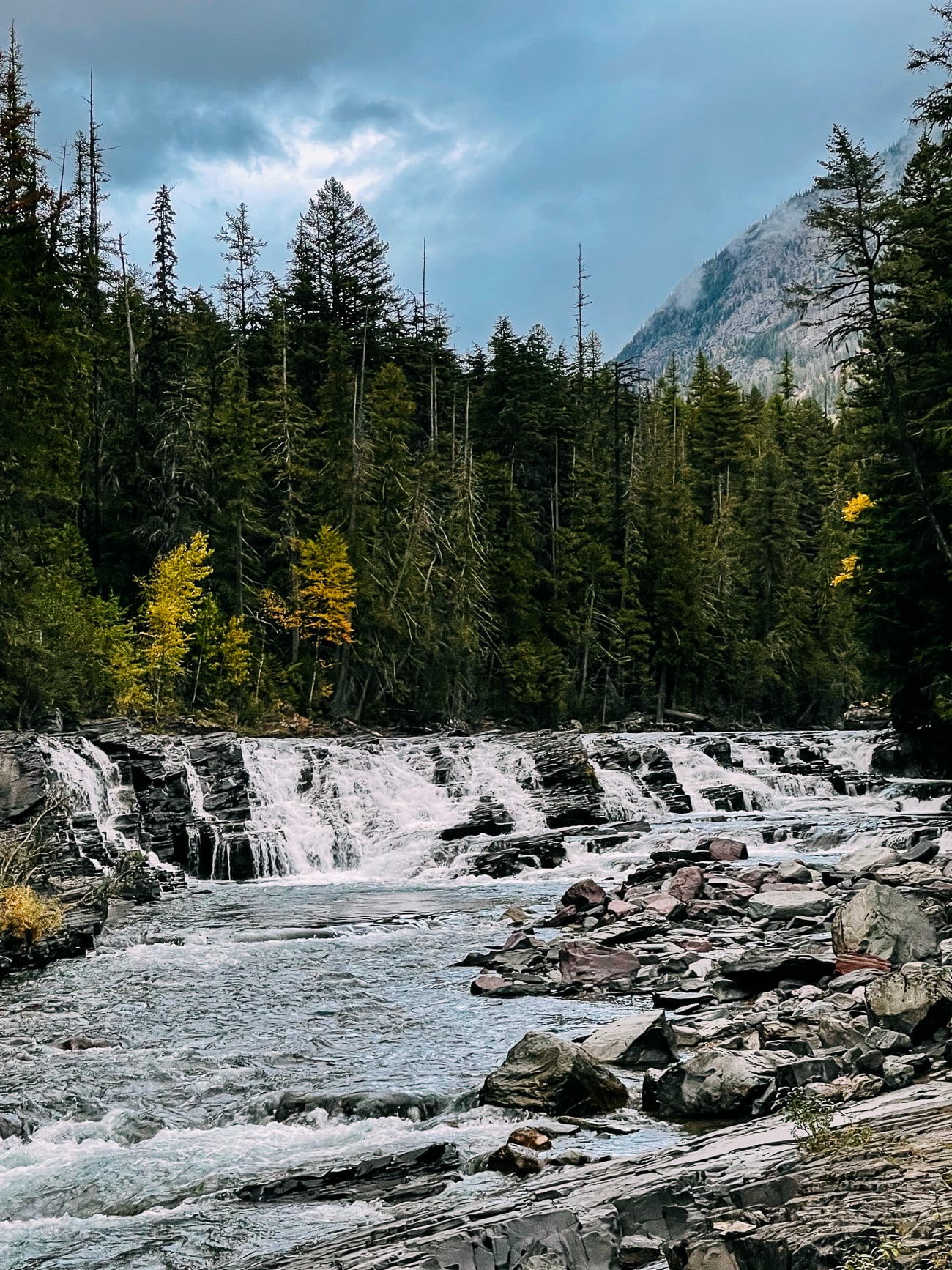 McDonald Falls Overlook at Glacier National Park