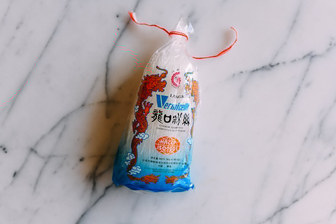 Package of mung bean vermicelli noodles