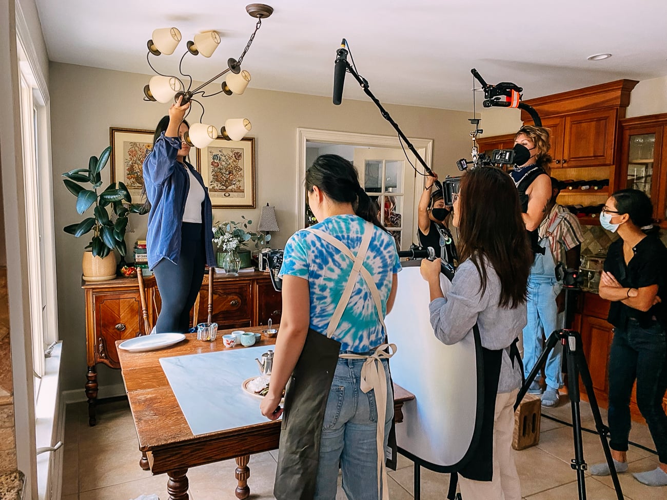 Filming a woks of life blogging session