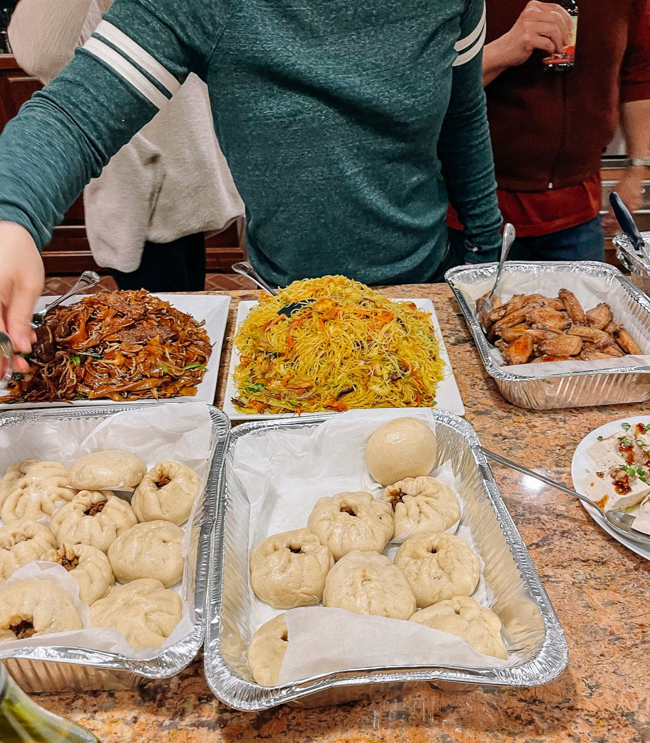 Steamed Pork Buns at Pot Luck